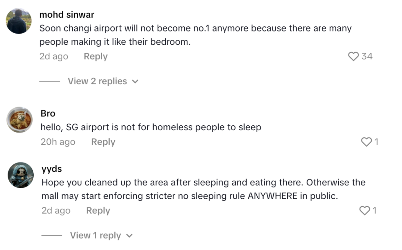 tourists sleep at airport